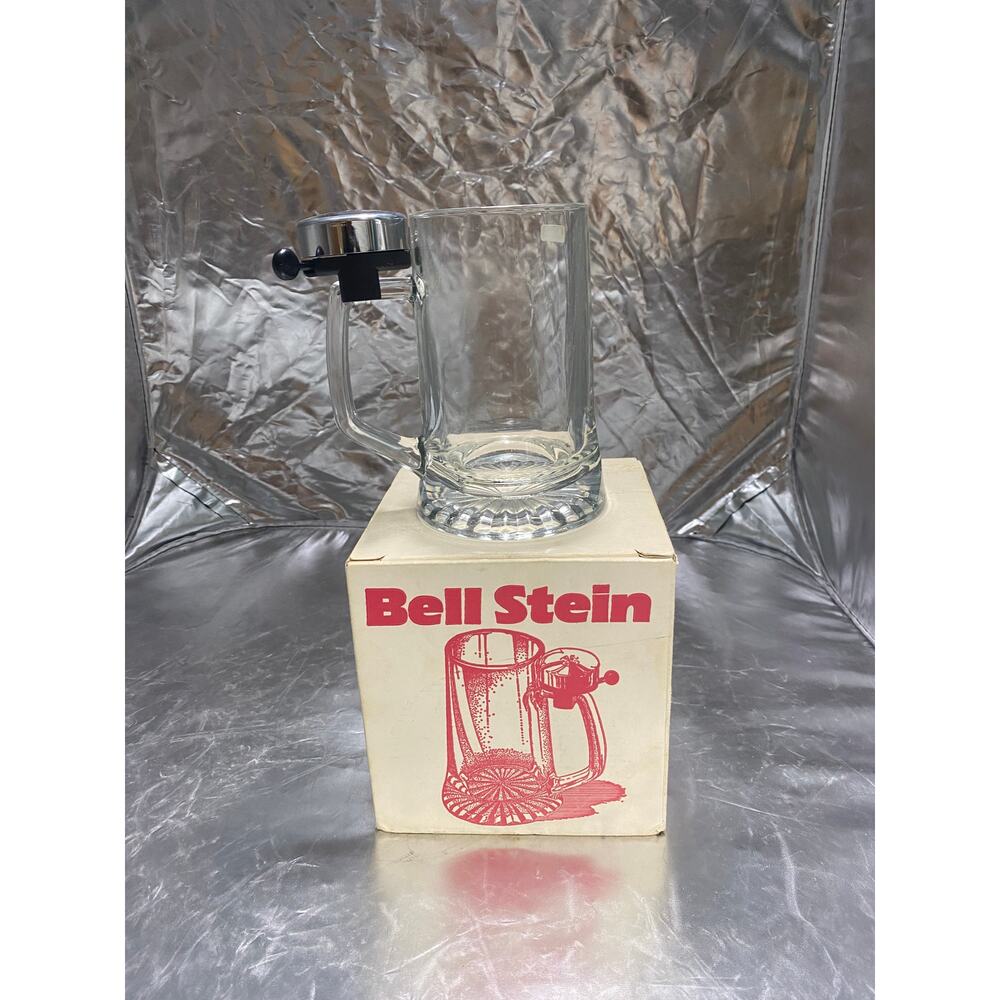 Vintage Beer stein by Spencers with bell orig box cool man gift gag gift